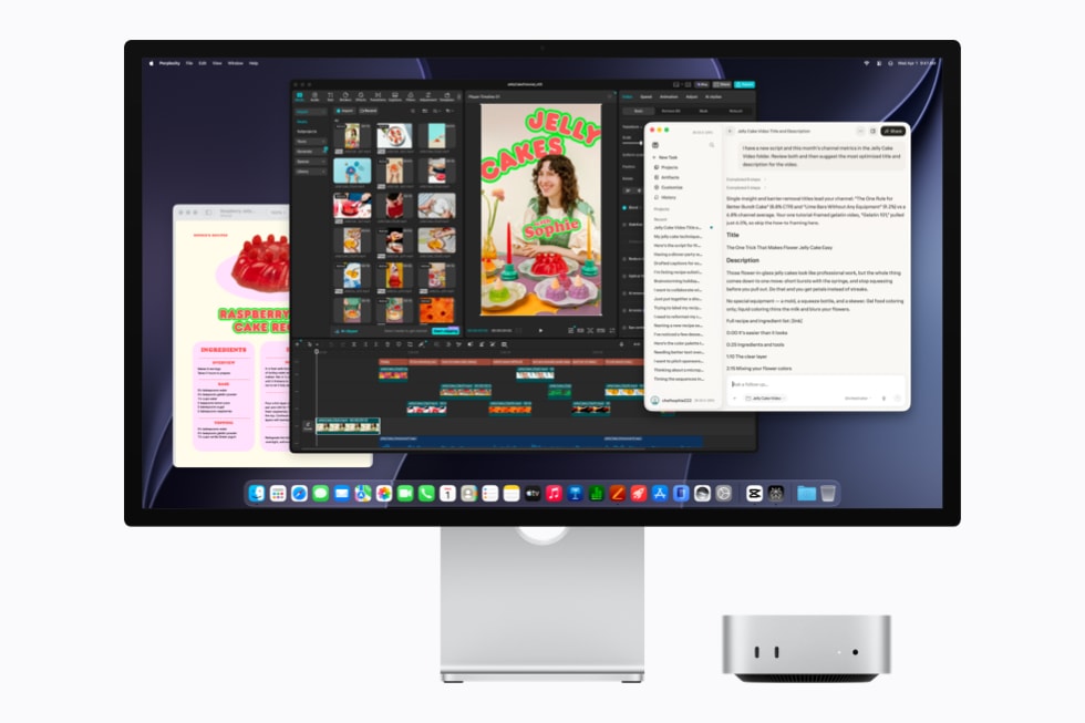 Mac mini executando uma aplicação de inteligência artificial